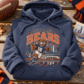 Chicago Bears Mascot Hoodie folded with rolled sleeves in Heather Sport Dark Navy
