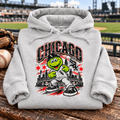 Chicago White Sox Mascot Hoodie — folded product with design-related background